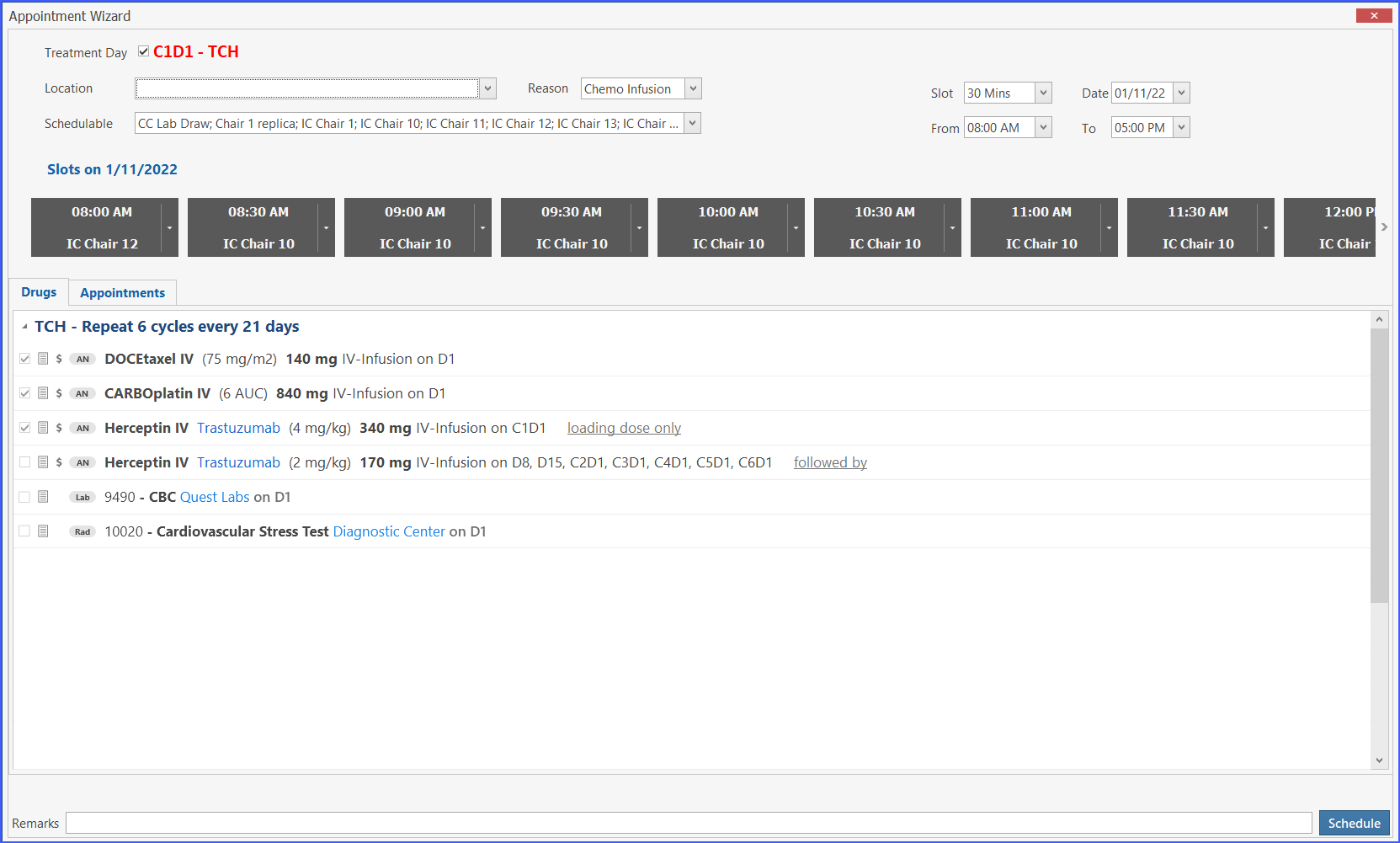 Lab and Radiology Order Management in Treatment Planner