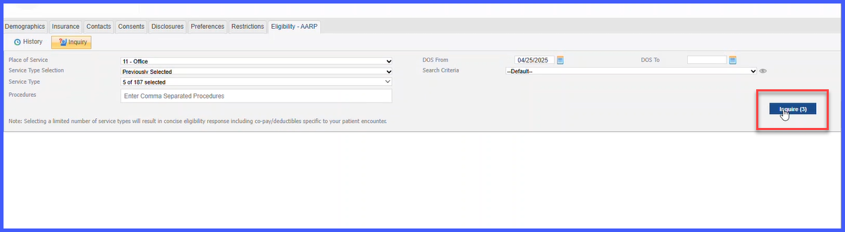 Eligibility Access for Inactive or Out-of-Date Insurance Plans